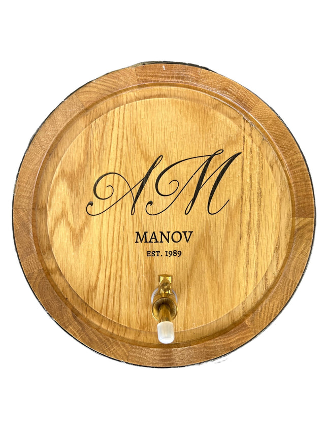 Engraved Oak Barrels
