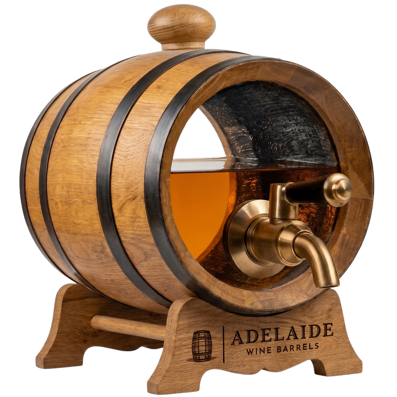 1.5L Glass Head American Oak Barrel (Medium Char) PRE-ORDER