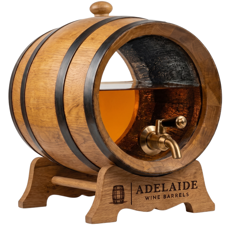 10L Glass Head American Oak Barrel (Medium Char) PRE-ORDER