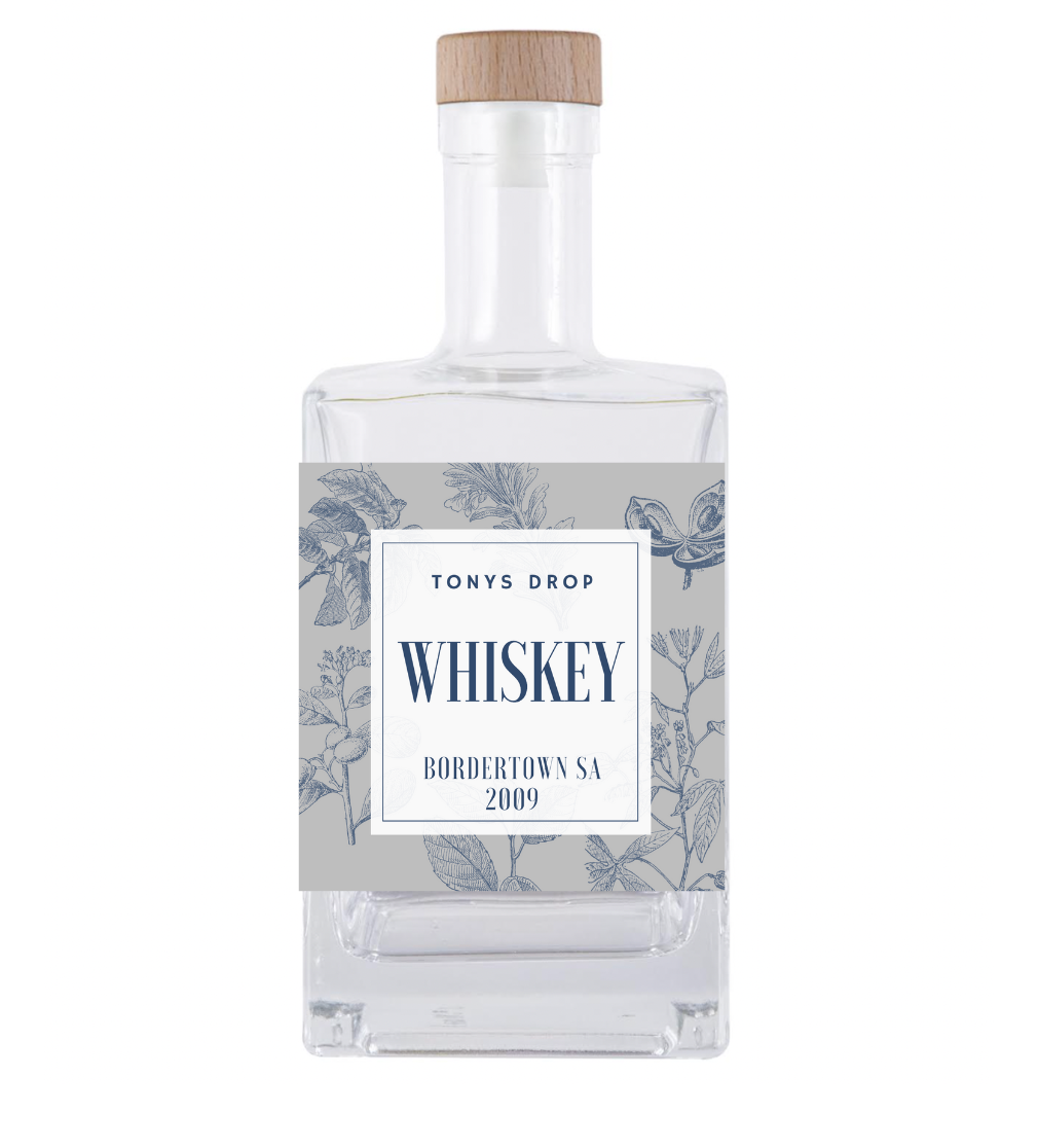 Personalised Glass Bottle (With Elegant Label)