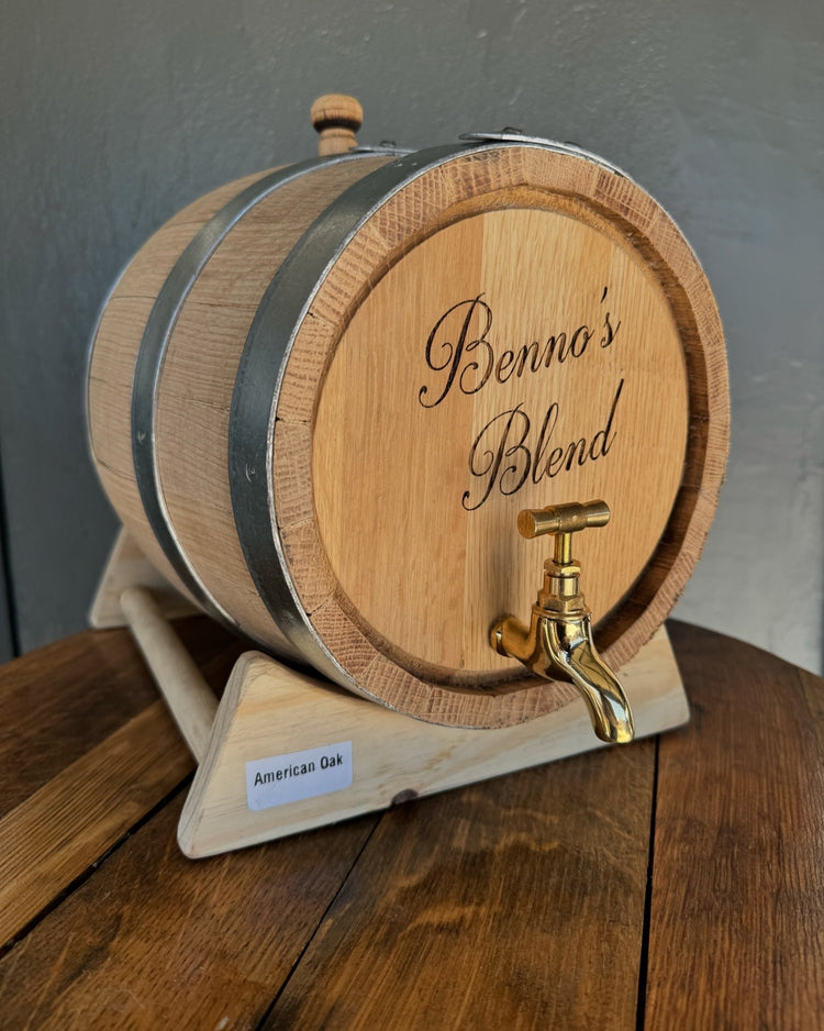 Personalised American Oak Barrel (Custom Engraving)