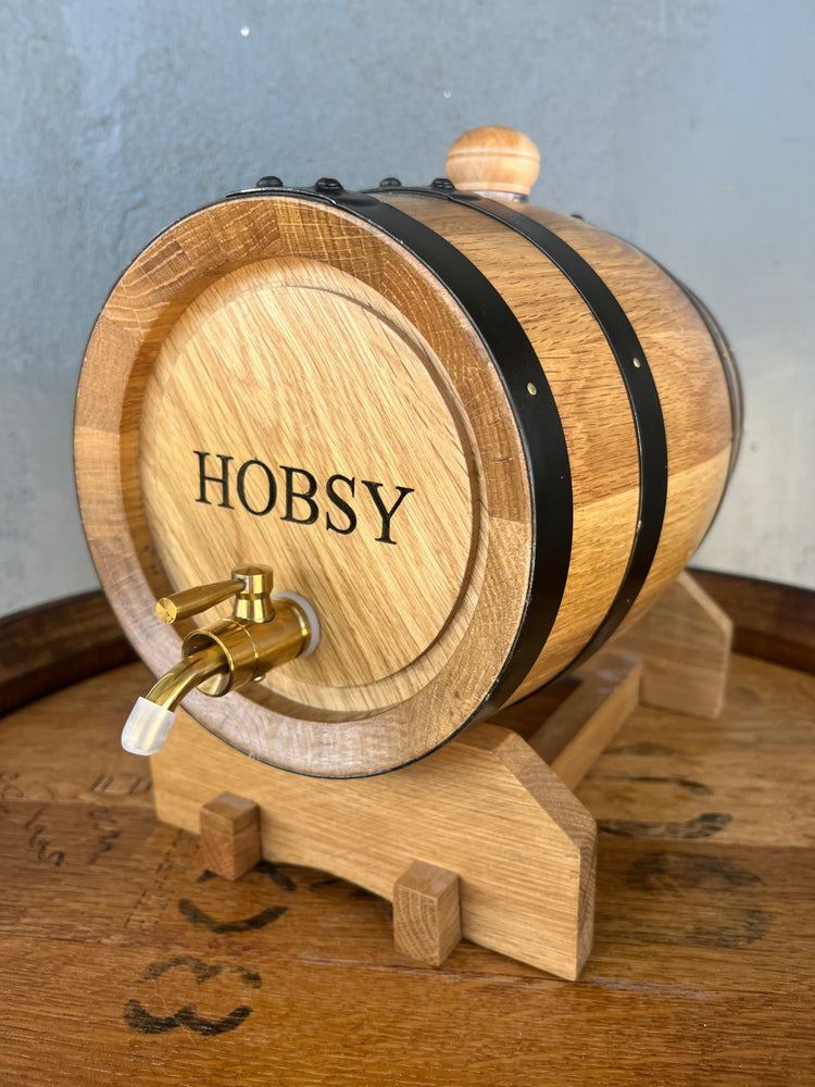 Personalised American Oak Barrel (Custom Engraving)