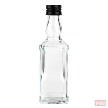 Square Wine and Spirit Bottle + Cork + Cap
