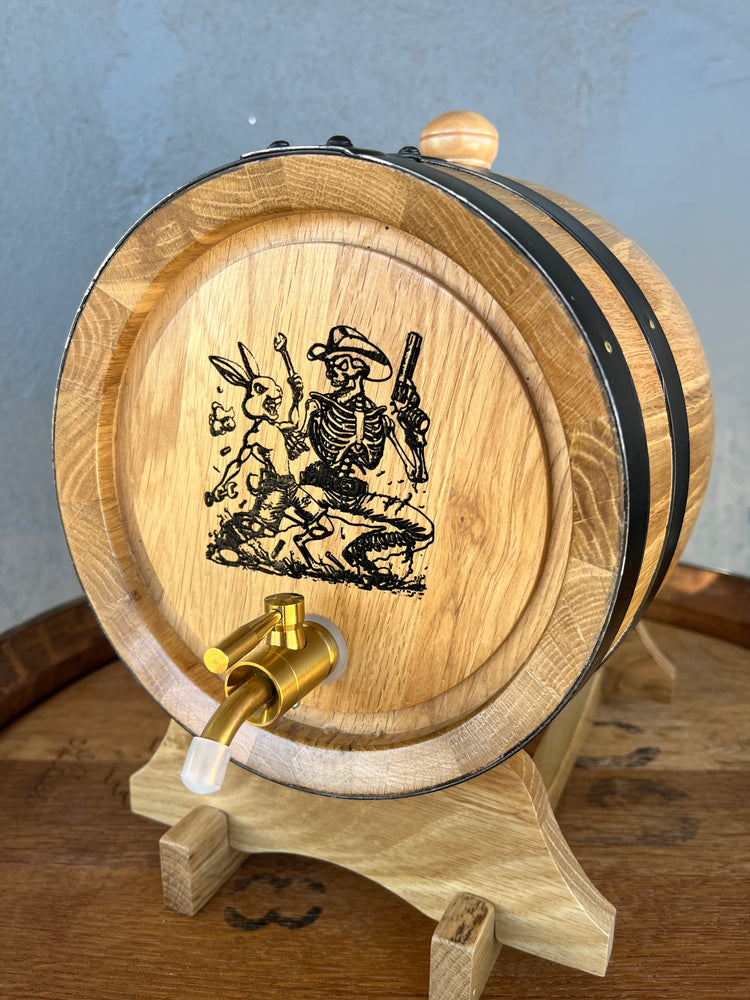 Personalised American Oak Barrel (Custom Engraving)