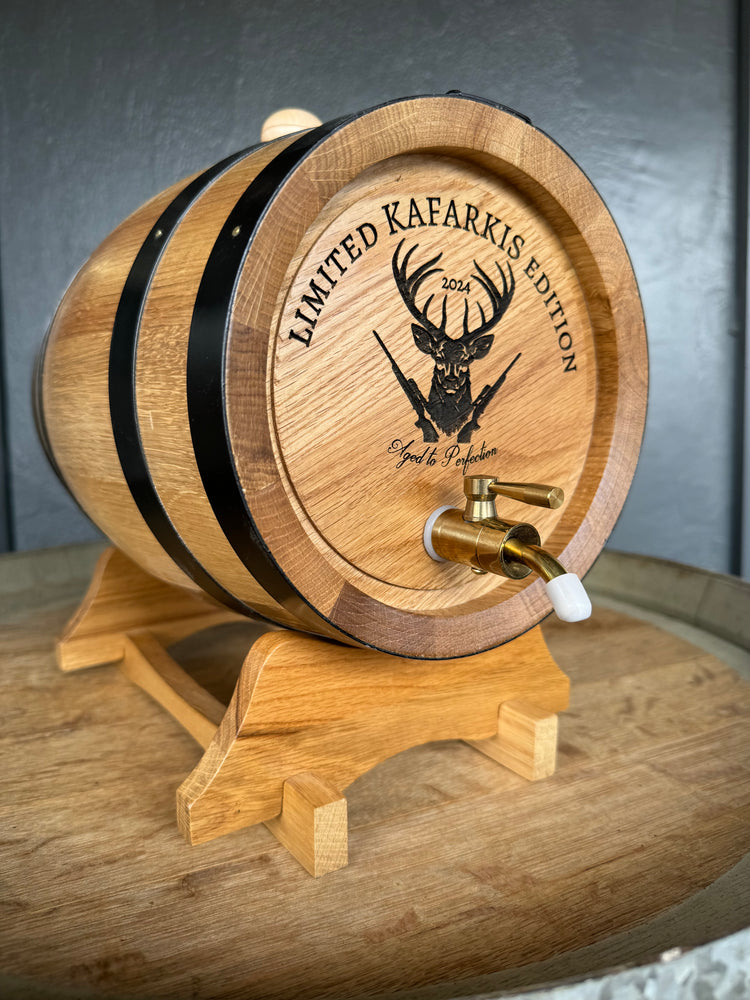Personalised UPRIGHT American Oak Barrel (Custom Engraving)