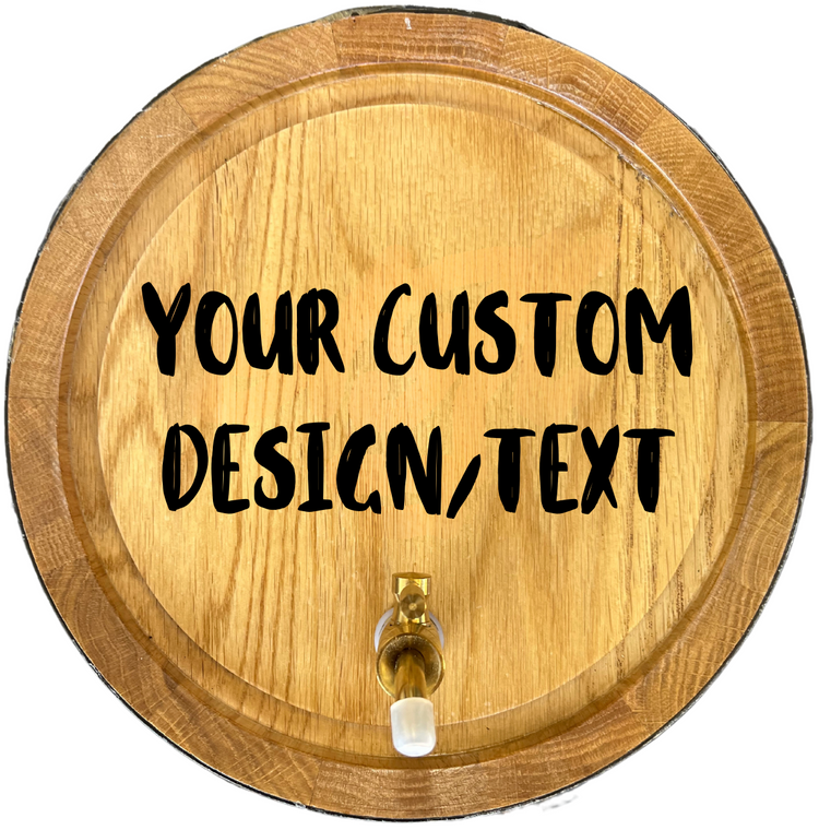 Personalised American Oak Barrel (Custom Engraving)