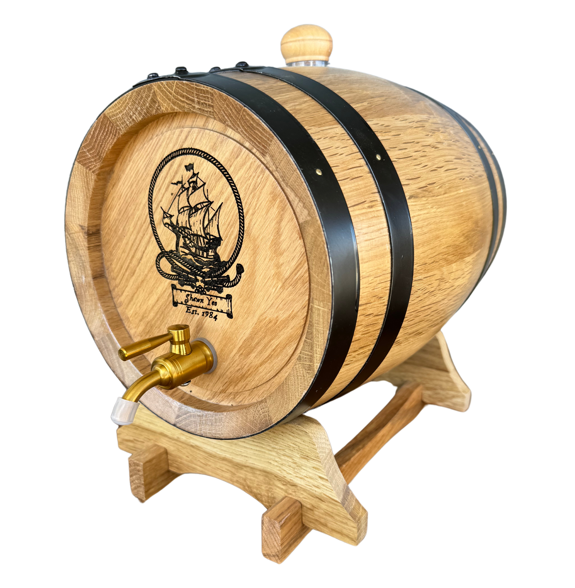 Custom Oak Barrel Engraving - Adelaide Wine Barrels