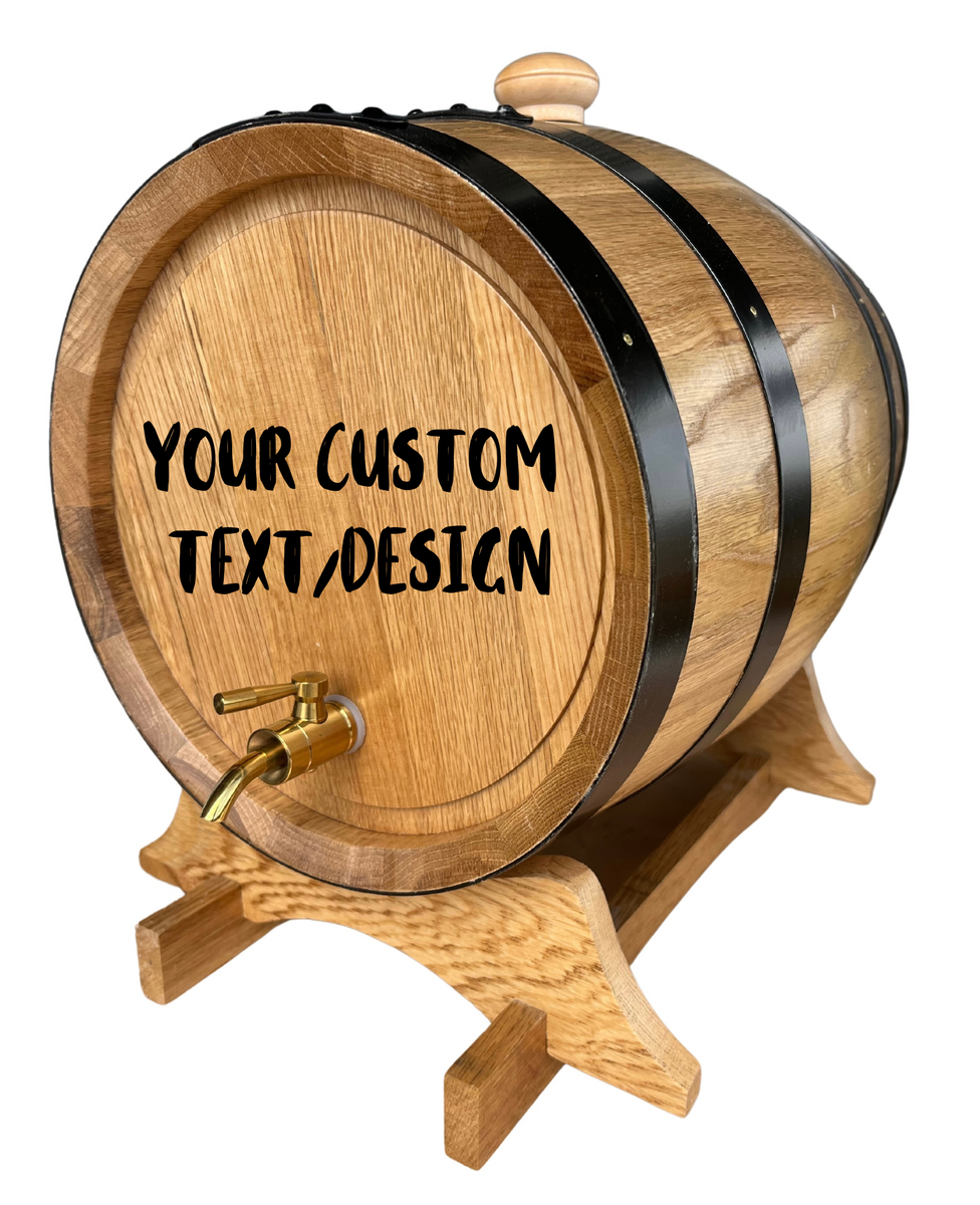 Custom Oak Barrel Engraving Adelaide Wine Barrels
