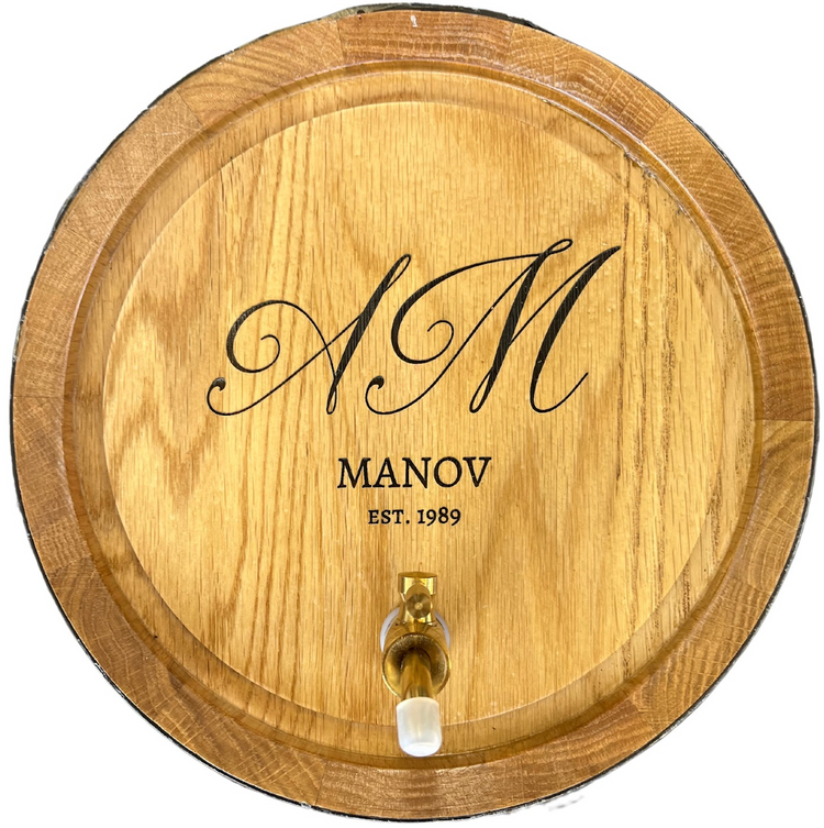 Personalised American Oak Barrel (Initials Engraving)