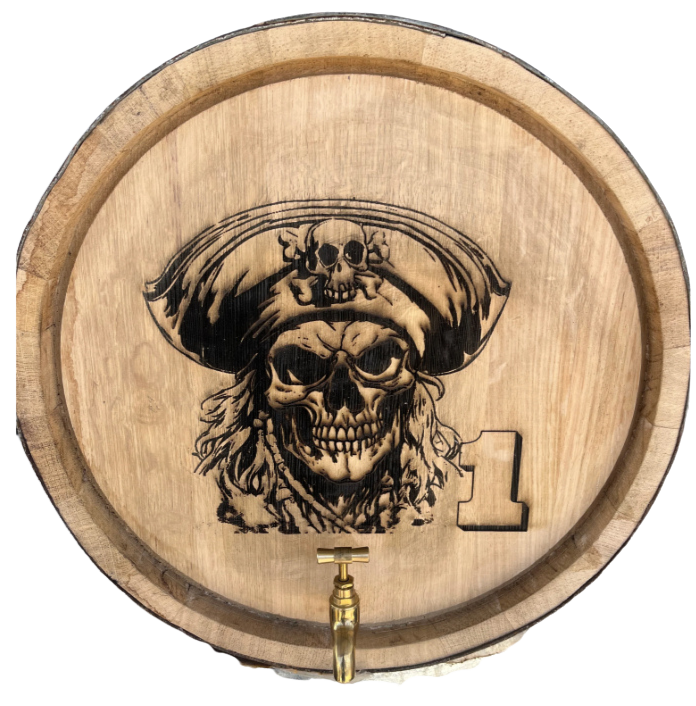 Personalised Recoopered Oak Barrel (with custom engraving)