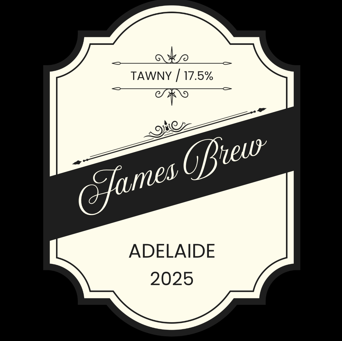 Personalised Glass Bottle (With Black Label)