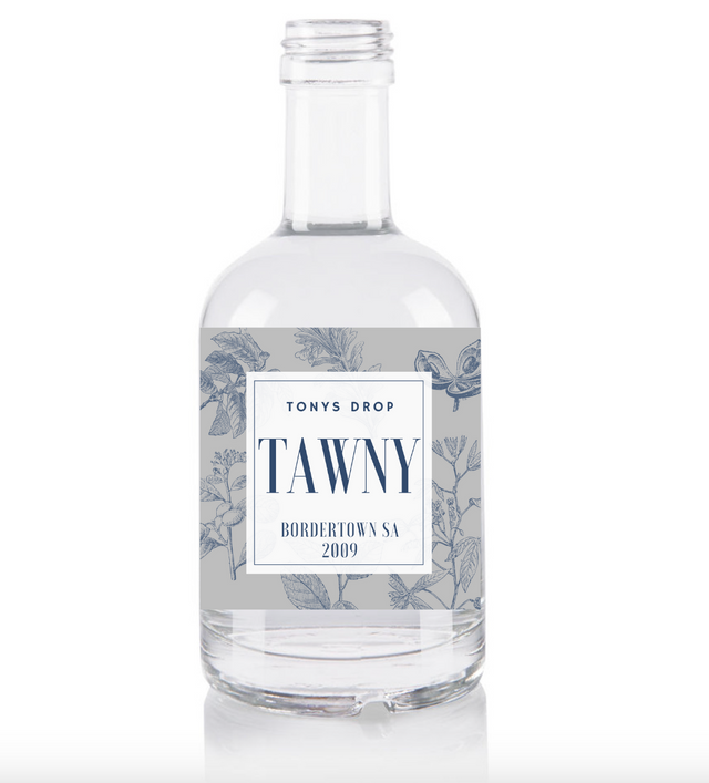 Personalised Glass Bottle (With Elegant Label)