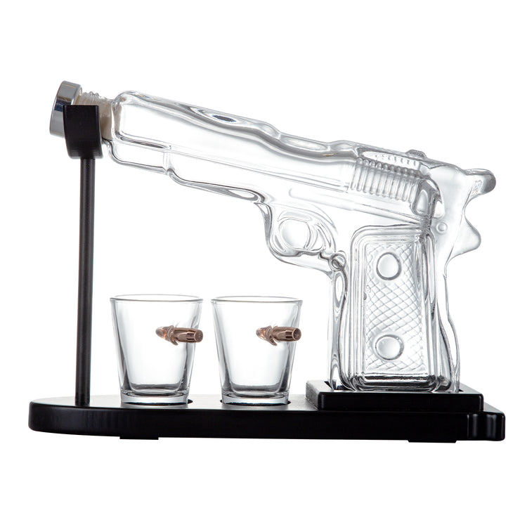 Pistol Decanter Set (with 2 shot glasses)