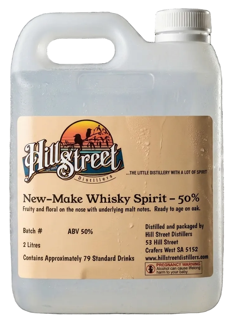New-Make Whisky Spirit (Raw Dog Whisky) 2L @ 50% ABV