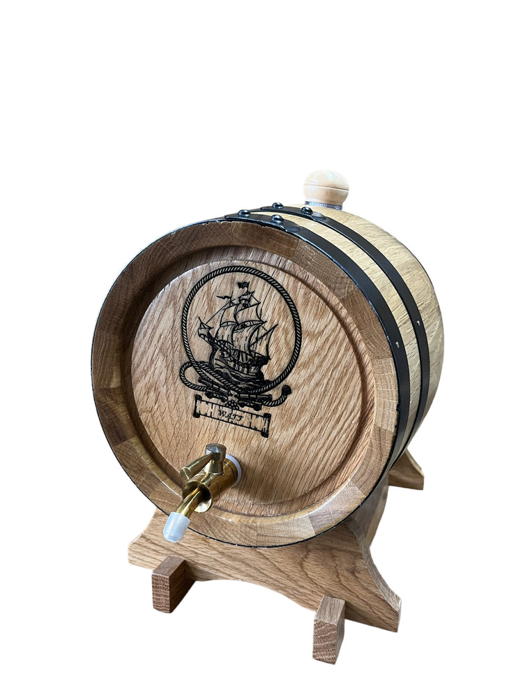 Personalised American Oak Barrel (Custom Engraving)