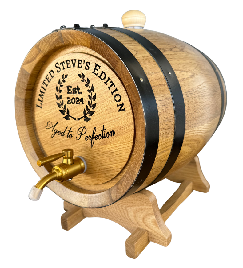 Personalised American Oak Barrel (Limited Edition Engraving)