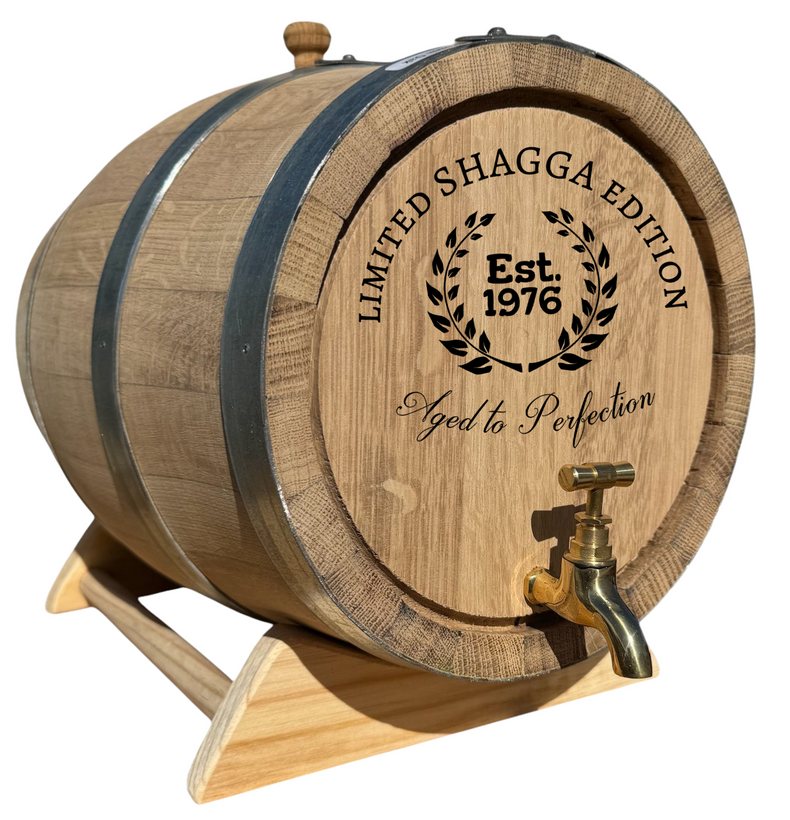 Personalised Recoopered Oak Barrel (Limited Edition Engraving)