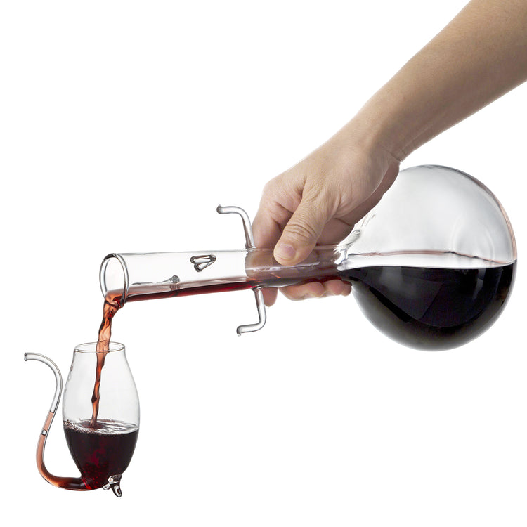 Wine Glass Sipper Box Set (4 x 90ml and 850ml Decanter)