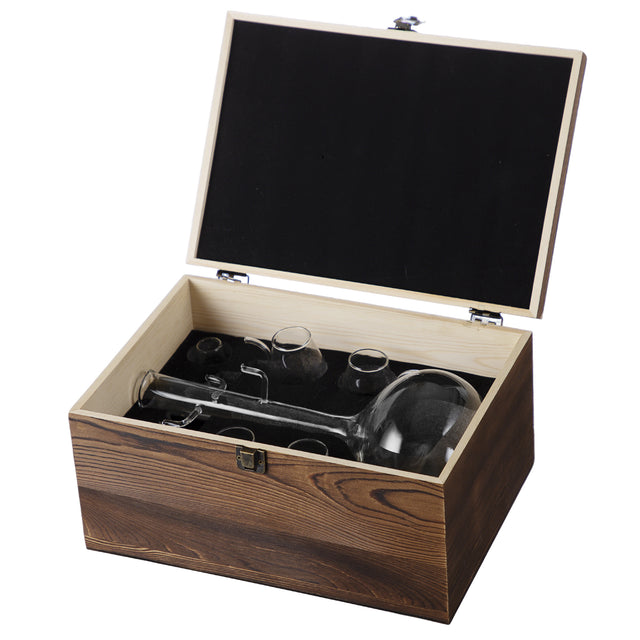 Wine Glass Sipper Box Set (4 x 90ml and 850ml Decanter)