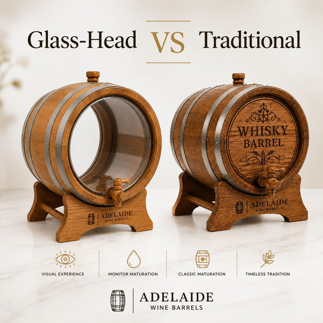 Glass-Head Wine Barrels vs Traditional Oak Barrels