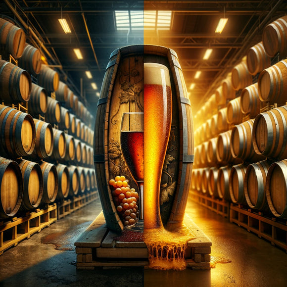 Wine Barrels for Beer Brewing