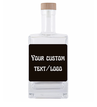 Personalised Glass Bottle (With Custom Label)