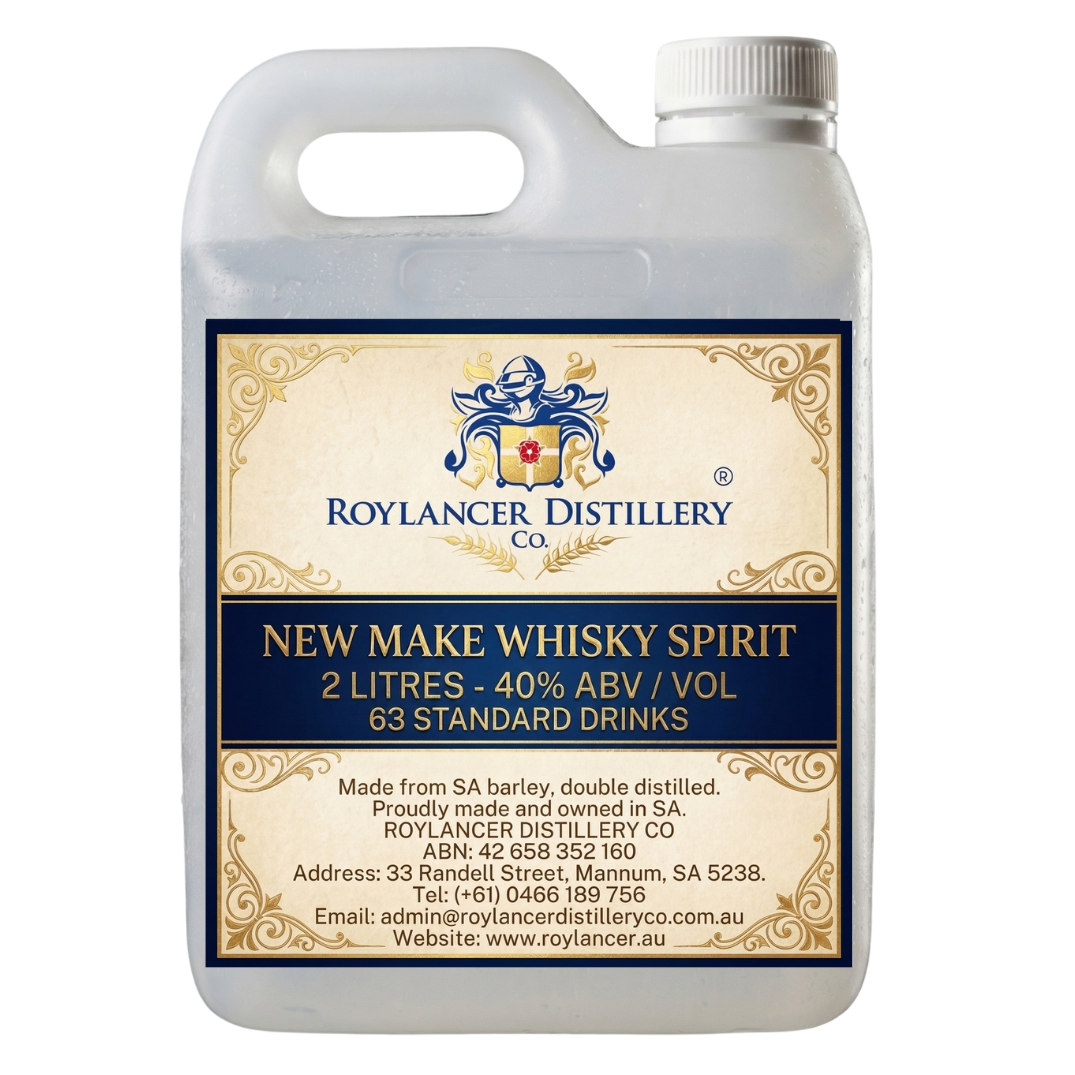 New-Make Whisky Spirit 2L @ 40% ABV (Roylancer Distillery)