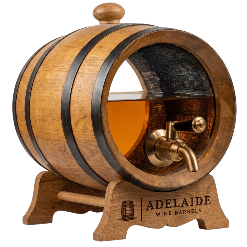 5L Glass Head American Oak Barrel (Medium Char) PRE-ORDER
