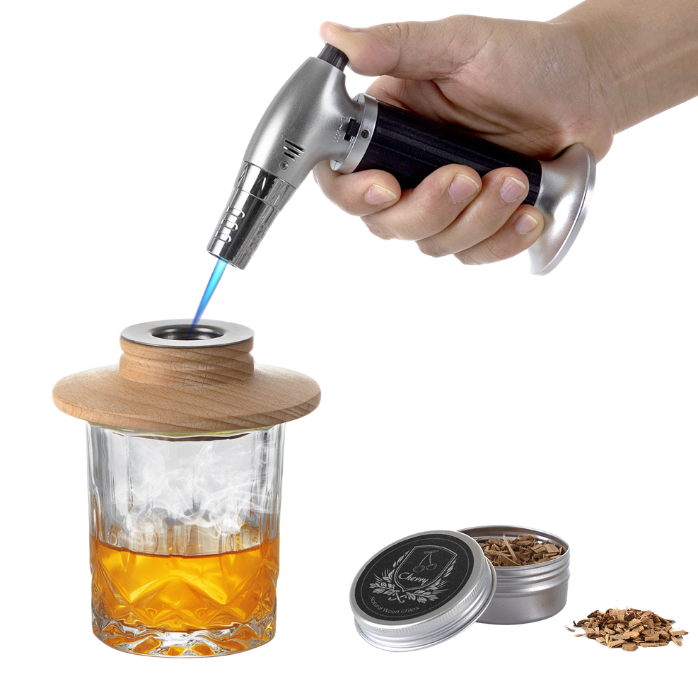 Cocktail Smoker Set and Jet Lighter Infuse Your Drinks with