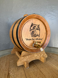 Personalised American Oak Barrel (Custom Engraving)