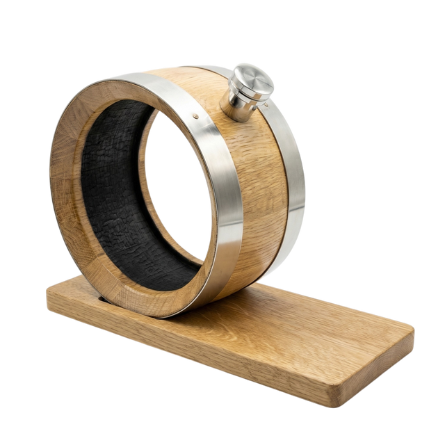 1L Glass Head American Oak Decanter (medium char)