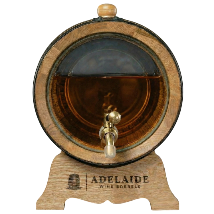 10L Glass Head American Oak Barrel (Medium Char)