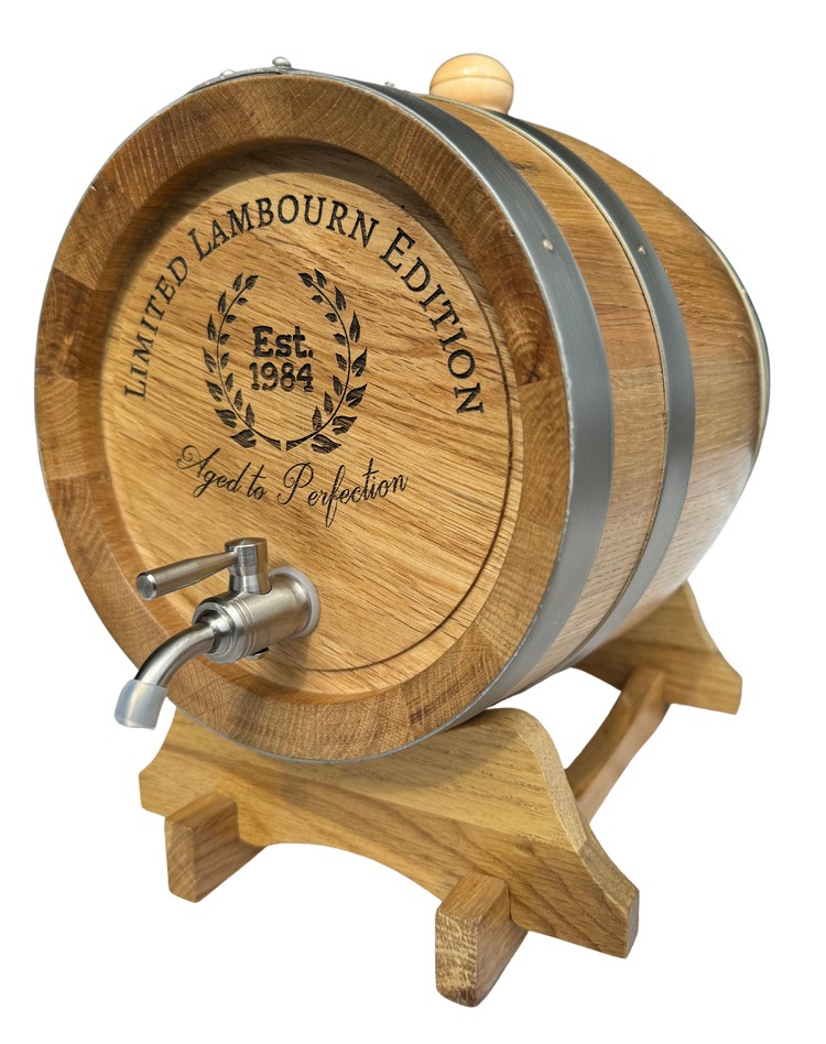 Personalised American Oak Barrel (Limited Edition Engraving)