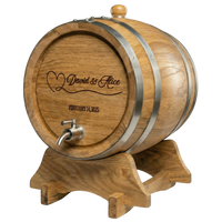 Personalised American Oak Barrel (LOVE Engraving)