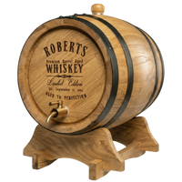 Personalised American Oak Barrel (Premium Aged Engraving)