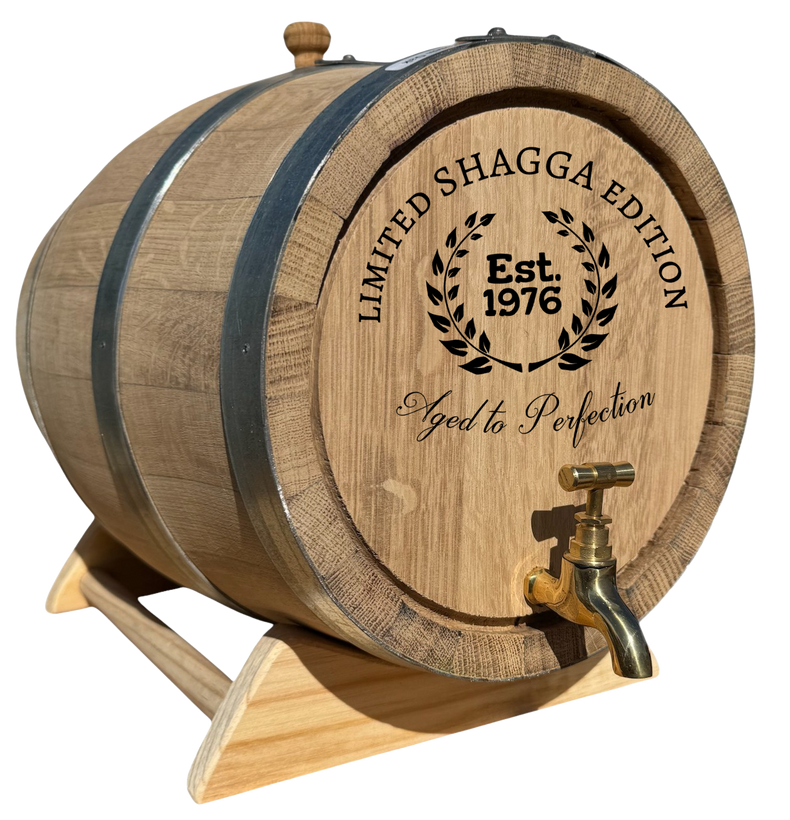 Personalised Recoopered Oak Barrel (Limited Edition Engraving)