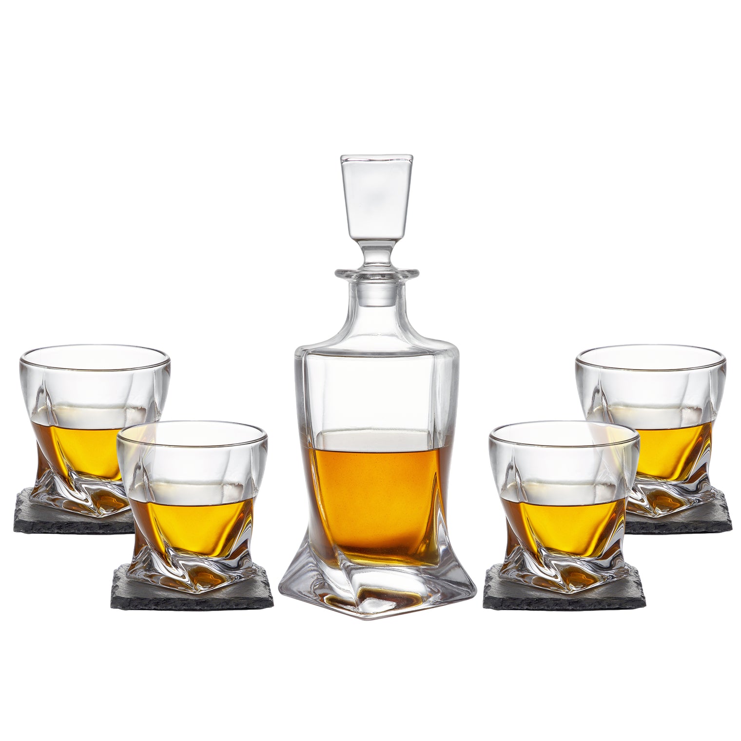 Premium Whisky Decanter Set (with 4 glasses)