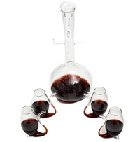 Wine Glass Sipper Box Set (4 x 280ml and 850ml Decanter)