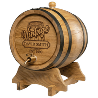 Personalised American Oak Barrel (Vintage Engraving)