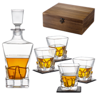 Classic Whisky Decanter Set (with 4 glasses)