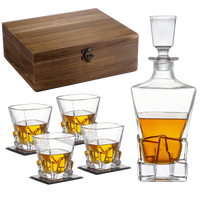 Classic Whisky Decanter Set (with 4 glasses)