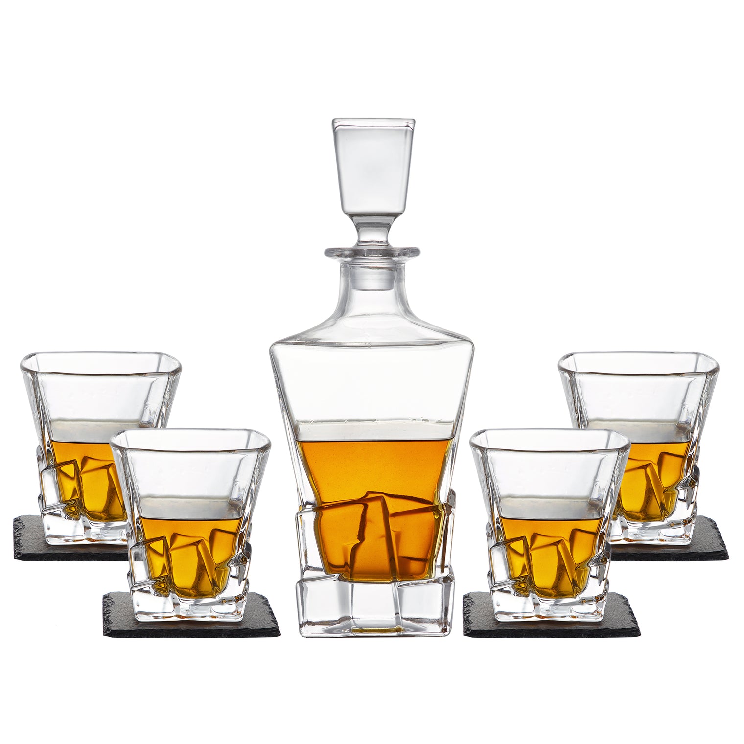 Classic Whisky Decanter Set (with 4 glasses)