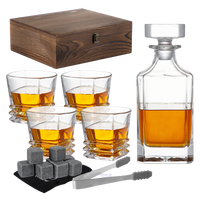 Whisky Stone Decanter Set (with 4 glasses)