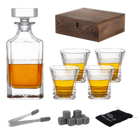 Whisky Stone Decanter Set (with 4 glasses)