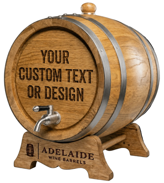 Personalised American Oak Barrel (Custom Engraving)