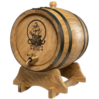 Personalised American Oak Barrel  (Ship Engraving)