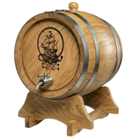Personalised American Oak Barrel  (Ship Engraving)