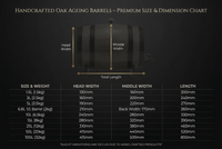 15L French Oak Barrel - Ex Wine (Medium char)