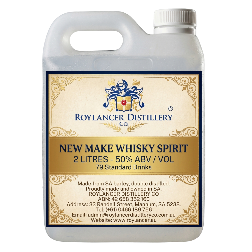 New-Make Whisky Spirit 2L @ 40% ABV (Roylancer Distillery)
