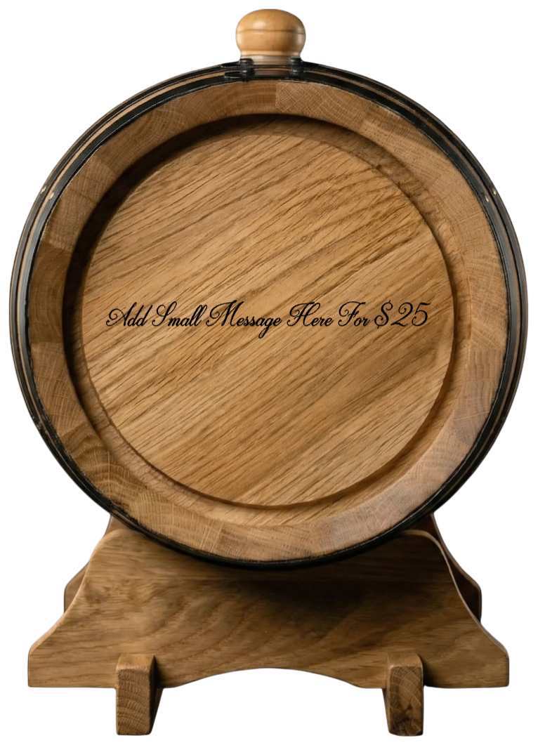 Small engraving message on back of barrel (single line message only)